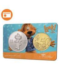 Nederland 2022:  Penning in coincard: "50 jaar Loeki de Leeuw"