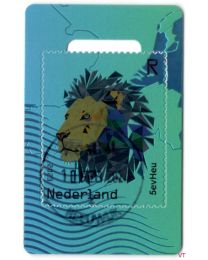 Nederland 2023: NVPH: CR.: NL Crypto stamp 2: GROEN gestempeld