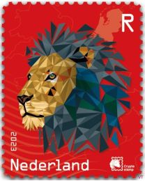 Nederland 2023: NVPH: CR.: NL Crypto stamp 2: ROOD postfris