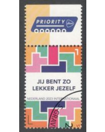 Nederland 2023: NVPH: .....: Het Compliment:  gestempeld 