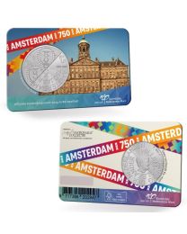 Nederland 2024: Herdenkingsmunt: 750 jaar Amsterdam Vijfje 2024 BU-kwaliteit in coincard