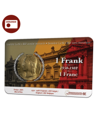 België 2024: Munt 1 Frank Belgie 1950-1988 in coincard NL
