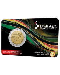 België  2025: Speciale 2 Euro unc:  "Spa Francorchamps" in coincard