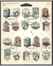 Nederland 2025: NVPH V....-....: Decemberzegels: velletje gestempeld