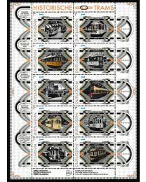 Nederland 2025: NVPH: V3642P 850011: Historische Trams 2025: velletje postfris