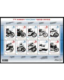 Nederland 2025: NVPH: V3642P 850042: De helden van 100 jaar TT Assen 2025: velletje postfris