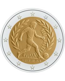 Slowakije 2026: Speciale 2 Euro unc: "Herdenking Europees Kampioen Voetbal"