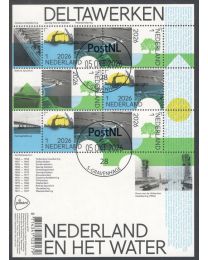 Nederland 2026: NVPH: V....-....: Deltawerken: velletje gestempeld