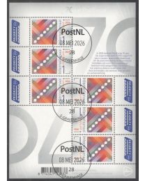 Nederland 2026: NVPH: V....: 70 jaar PostEurop: velletje gestempeld