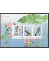 Nederland 2026: NVPH: V3642P: 860010: Postset: "Vogels Saba" met drie kaarten en velletje postfris