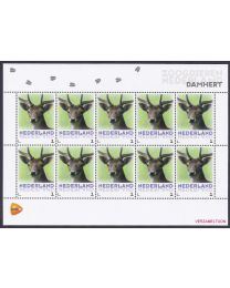 Nederland 2013: NVPH: V3013-Aa-7: "Zoogdieren in Nederland": Damhert: velletje postfris