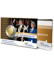 Nederland 2014: Speciale 2 Euro in Coincard: Koningsdubbelportret met minimagazine