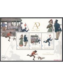 Nederland 2021: NVPH: V3642P: "Anton Pieck: Stoomtram" 800068: velletje postfris