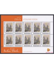 Nederland 2013: NVPH: V2751-Af-20: "Ontdek Anton Pieck": Stadhuizen: velletje postfris