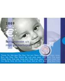 Nederland 2009: BU Jaar set: Geboorteset - Babyset Jongen met Babypenning