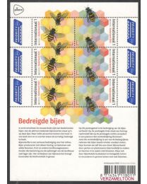 Nederland 2021: NVPH: V3925-3926: Bedreigde bijen: vel postfris