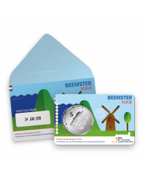 Nederland 2019: Eerste Dag Coincard Herdenkingsmunt: Het Beemster Vijfje