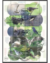 Nederland 2026: NVPH: V....-....: Beleef de Natuur: Vogels: Saba: velletje gestempeld