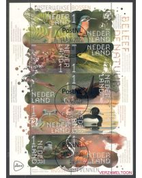 Nederland 2023: NVPH: V4137-4146: Beleef de Natuur: De Oisterwijkse vennen: velletje gestempeld