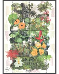 Nederland 2026: NVPH: V....-....: Beleef de Natuur: Flora: Saba: velletje gestempeld