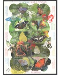 Nederland 2025: NVPH: V....-....: Beleef de Natuur: Vlinders Sint Eustatius: velletje postfris