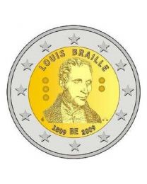 België 2009: Speciale 2 Euro unc: 200 jaar Louis Braille