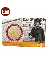 België 2023: Speciale 2 Euro: "75 jaar Vrouwenkiesrecht" BU in coincard NL
