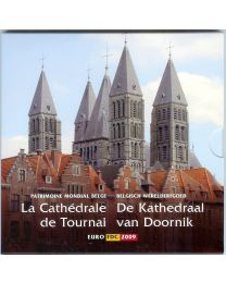 België 2009: BU Jaarset: De Kathedraal van Doornik met Gekleurde Penning