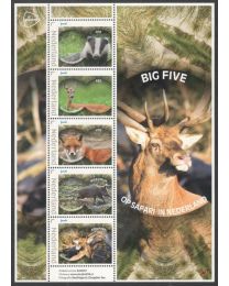 Nederland 2024: NVPH: V3642P: "Op safari in Nederland: Big Five": velletje postfris