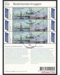 Nederland 2018: NVPH: V3630-3631: PostEurop: Nederlandse Bruggen velletje gestempeld