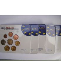 Duitsland 2002: BU Jaarsets (5 sets met de letters A, D, F, G en J)