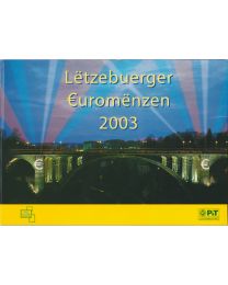 Luxemburg 2003: BU Jaarset: Uitgave P&T met postzegels