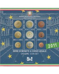 Italië 2011: BU Jaarset I met 2 Euro Republiek