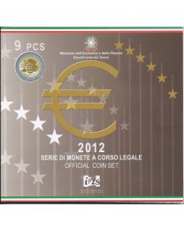 Italië 2012: BU Jaarset I met 2 Euro 10 jaar Euro