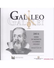 Italië 2014: BU Jaarset I met 2 Euro Galileo