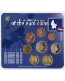 Luxemburg 2002: BU Jaarset: (Eerste officiële uitgifte 2002)