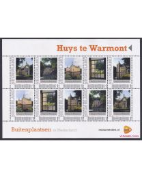 Nederland 2013: NVPH: V2751-Ae-30 "Buitenplaatsen in Nederland": Huis te Warmont: velletje postfris