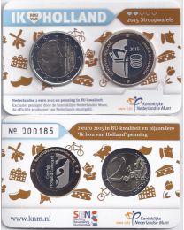 Nederland 2015: Holland Coin Fair Coincard: Stroopwafels