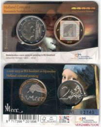 Nederland 2023: Holland Coin Fair Coincard: Johannes Vermeer