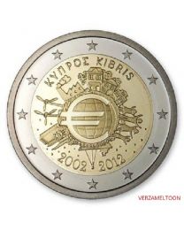 Cyprus 2012: Speciale 2 Euro unc: 10 jaar Euro