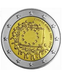 Cyprus 2015: Speciale 2 Euro unc: 30 jaar Europese vlag