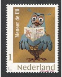 Nederland 2018: NVPH: 3642a-1: "De Fabeltjeskrant 50 jaar" Nr. 01: Meneer de Uil: postfris
