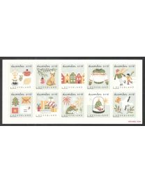 Nederland 2018: NVPH: 3698-3707: Decemberzegels serie postfris