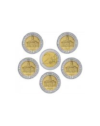 Duitsland 2009: Speciale 2 Euro unc: Saarland Ludwigskirche A, D, F, G, en J