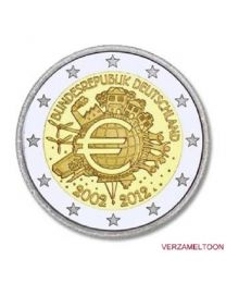 Duitsland 2012: Speciale 2 Euro unc: 10 Jaar Euro J