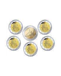 Duitsland 2012: Speciale 2 Euro unc: Neuschwanstein Bayern A, D, F, G, en J