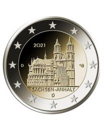 Duitsland 2021: Speciale 2 Euro unc:  "Sachsen-Anhalt"   : Met letter D