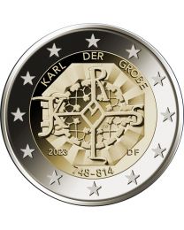 Duitsland 2023: Speciale 2 Euro unc:  "Karel de Grote": Met letter J