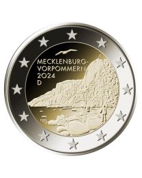 Duitsland 2024: Speciale 2 Euro unc:  "Mecklenburg-Vorpommern": Met letter F