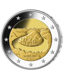Duitsland 2025: Speciale 2 Euro unc:  "Saarland" 2005: Met letter J